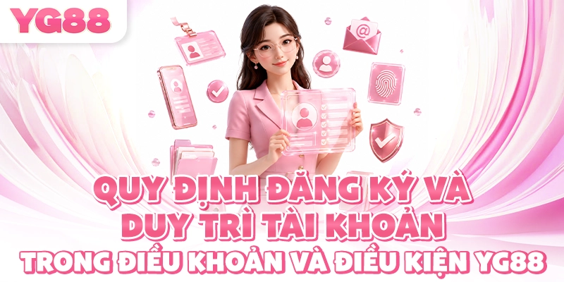 Quy định đăng ký và duy trì tài khoản trong điều khoản và điều kiện YG88